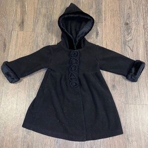 Girls Starting Out 18 months black dress coat